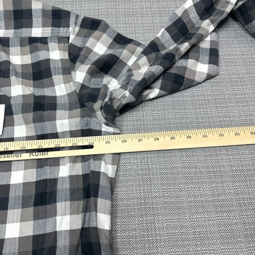 The North Face‎ Shirt Mens XXL Black White Check Outdoors Cabin Woods Gorpcore